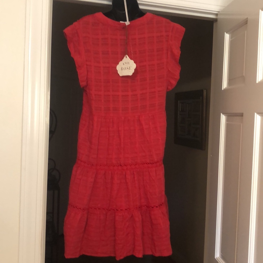 Knox Rose Red Peasant Dress - Picture 4 of 9